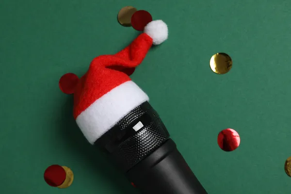 Fotografía de un micrófono de la renta de audio para Navidad de ARLEX.